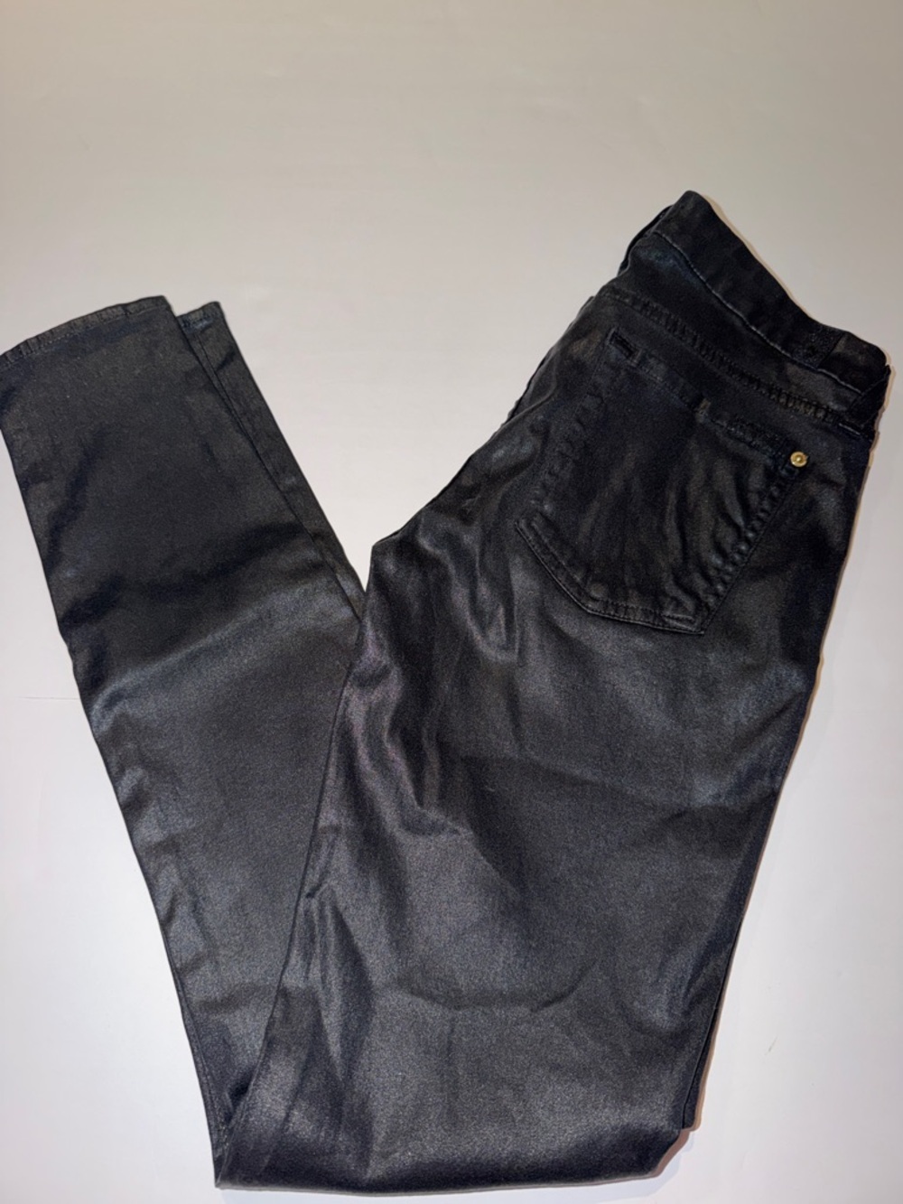 7 For All Mankind Black Skinny Jeans